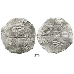 Potosi, Bolivia, cob 8 reales, 1653E, •PH• at top, with original Florida Division of Historical Reso