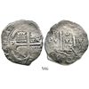 Image 1 : Potosi, Bolivia, cob 8 reales, 1677E. S-P37b; KM-26; CT-352. 18.9 grams. Bold full cross, full but c