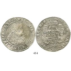 Brabant, Spanish Netherlands (Brussels mint), portrait ducatoon, Philip IV, 1664. KM-72.2. 29.3 gram