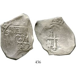 Mexico City, Mexico, cob 8 reales, 1714(J). S-M22; KM-47; CT-743. 23.6 grams. Bold date, nearly full