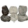 Image 1 : Lot of 3 Mexico City, Mexico, cob 8 reales, Philip V, assayers not visible. KM-47. 63.6 grams total.