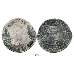 Brabant, Spanish Netherlands (Brussels mint), portrait ducatoon, Philip IV, 1654. KM-72.2. 32.1 gram
