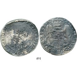 Brabant, Spanish Netherlands (Antwerp mint), portrait ducatoon, Charles II, 1673, rare. KM-79.1. 31.