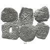 Image 1 : Lot of 6 Mexico City, Mexico, cob 8 reales, Philip V, assayers not visible.  129.4 grams total. Heav
