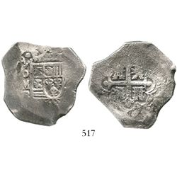 Mexico City, Mexico, cob 8 reales, (17)29R. S-M24; KM-47a; CT-754. 25.7 grams. Bold 9 of date, clear