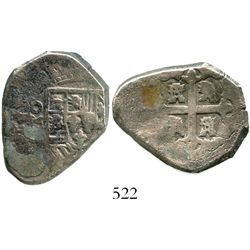 Mexico City, Mexico, cob 4 reales, (1)729(R). S-M24; KM-40a; CT-1024. 13.5 grams. Good full cross, n