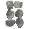 Image 1 : Lot of 3 Mexico City, Mexico, cob 8 reales, Philip V, assayers not visible.  76.2 grams total. Solid