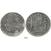 Image 1 : Mexico City, Mexico, bust 8 reales, Charles IV, 1793FM. KM-109; CT-686. 25.6 grams. Bold VF details,