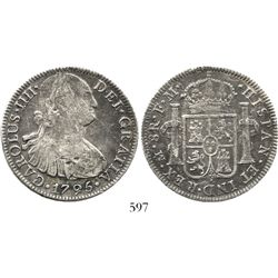 Mexico City, Mexico, bust 8 reales, Charles IV, 1795FM. KM-109; CT-689. 25.1 grams. Deeply toned, go