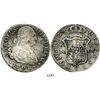 Image 1 : Seville, Spain, bust 8 reales, Charles IV, 1798CN. KM-432.2; CT-774. 25.2 grams. Bold details enhanc
