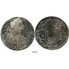 Image 1 : Mexico City, Mexico, bust 8 reales, Charles IV, 1800FM. KM-109; CT-695. 26.5 grams. Bold details, no