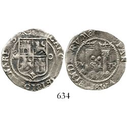 Mexico City, Mexico, 2 reales, Charles-Joanna, "Late Series," oM to left, O to right. Nesmith-109; S