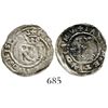 Image 1 : Lima, Peru, 1/2 real, Philip II, assayer R (Rincon), obverse legend ending in HISPAN, reverse legend