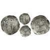 Image 1 : Lima, Peru, cob 8 reales, 1659V, "Star of Lima" type. S-L5; KM-18.1; CT-264. 27.3 grams. Big, full-w