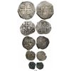 Image 1 : Lima, Peru, complete denomination set of 8-4-2-1-1/2 reales of 1699R, ex-Sellschopp. S-L14. 51.8 gra