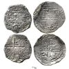 Image 1 : Lot of 2 Potosi, Bolivia, cob 8 reales, Philip III, assayer M visible on one.  KM-10. 46.5 grams tot