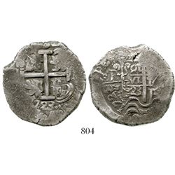 Potosi, Bolivia, 8 reales, 1723Y, rare (missing in Karon), possibly finest known. S-P43a; KM-31; CT-