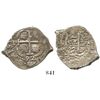 Image 1 : Potosi, Bolivia, cob 2 reales, 1692VR. S-P40; KM-24; CT-623. 6.5 grams. Attractively old-toned XF wi