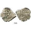 Image 1 : Potosí, Bolivia, cob 2 reales, 1726Y, Louis I, rare. S-P43b; KM-34; CT-39. 7.2 grams.