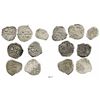 Image 1 : Lot of 7 Potosi, Bolivia, cob 1R of Charles II, various dates, assayers E (1) and VR (6). KM-23. 17.