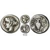 Image 1 : Mysia, Prokonnesos, AR hemidrachm, 411-387 BC, rare. SNG von Aulock 1437; SNG Copenhagen 551; SNG De