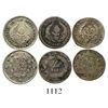 Image 1 : Lot of 3 Colombian 1/2R (Bogota 1839RS; Popayan 1838RU, 1846UE). Restrepo-177 and 178; KM-96.1 and 9