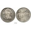 Image 1 : Mexico City, Mexico, bust 8 reales, Charles III, 1773FM, initials facing rim. KM-106.1; CT-917. 26.6