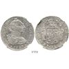 Image 1 : Lima, Peru, bust 8 reales, Charles III, 1787MI, encapsulated NGC AU 58. KM-78a; CT-871.  Choice bold