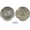 Image 1 : Uruguay (struck in Paris, France), copper-nickel 2 centesimos, 1936-A, encapsulated NGC MS 65. KM-20