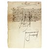 Image 2 : Original 1575 document signed by King Philip II of Spain ("Yo El Rey"), with translation by Dr. Fran