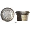 Image 1 : Large steel die for wax seals on official Spanish documents, Isabel II (1833-68).  1990 grams, 3-3/4