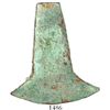 Image 1 : Copper-arsenic "hacha" with flecks of gold from Ecuador (Cañari culture), ca. 1200 AD, rare.  25.7 g