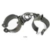 Image 1 : Large iron leg-shackles for slaves or prisoners, 1700s, from the French West Indies, rare.  2550 gra