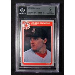 1985 FLEER ROGER CLEMENS NO. 155 BASEBALL CARD - BECKETT 9 MINT
