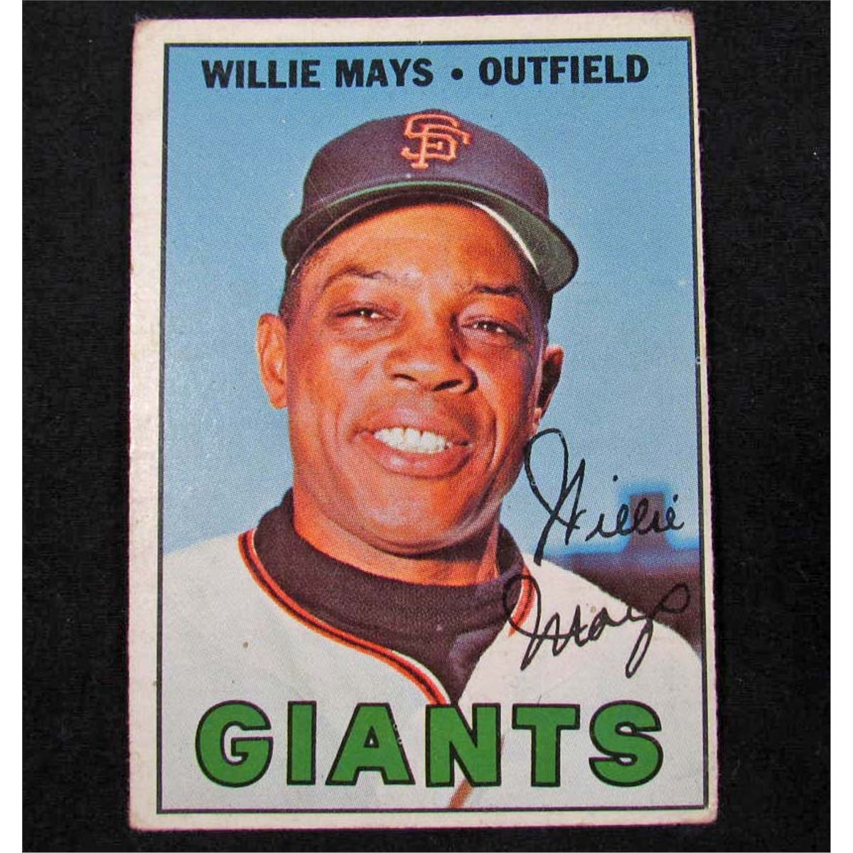 1967 TOPPS WILLIE MAYS NO. 200 BASEBALL CARD