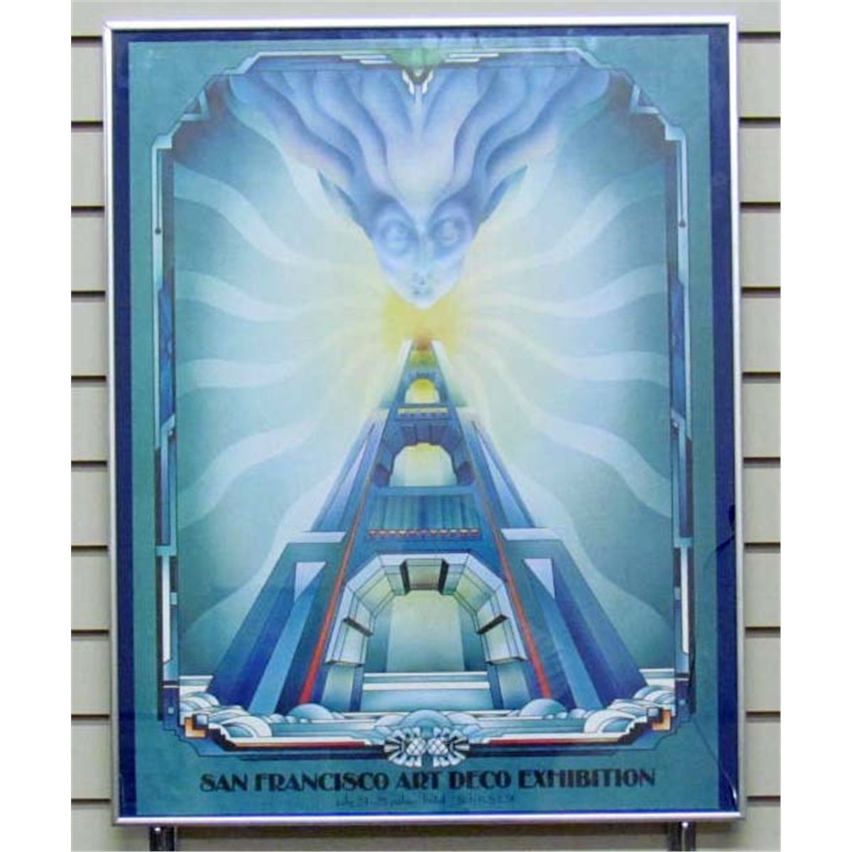 RARE VINTAGE ART DECO POSTER SAN FRANCISCO ART DECO EXHIBITION