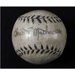 CHRISTY MATHEWSON SIGNED BASEBALL W/ COA