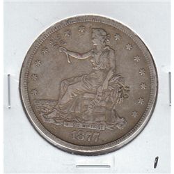 APPEALING $1 SILVER TRADE DOLLAR 1877-S