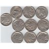 Image 1 : LOT OF 10 FULL DATE BUFFALO NICKELS