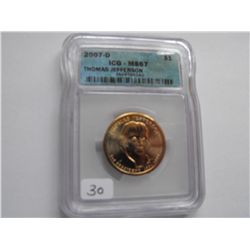2007-D $1 PRESIDENTIAL DOLLAR