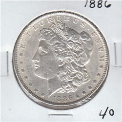 1886 $1 MORGAN SHARP DETAILS