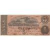 Image 1 : $5 CSA CONFEDERATE CIVIL WAR CURRENCY 1864