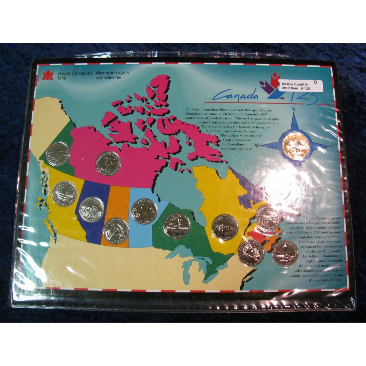 120. Royal Canada Mint 125th Anniversary Set of Coins