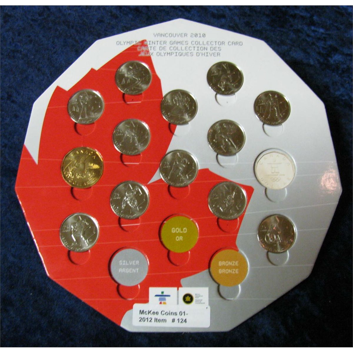 124. Vancouver 2010 Olympic Winter Games Coin Collection.
