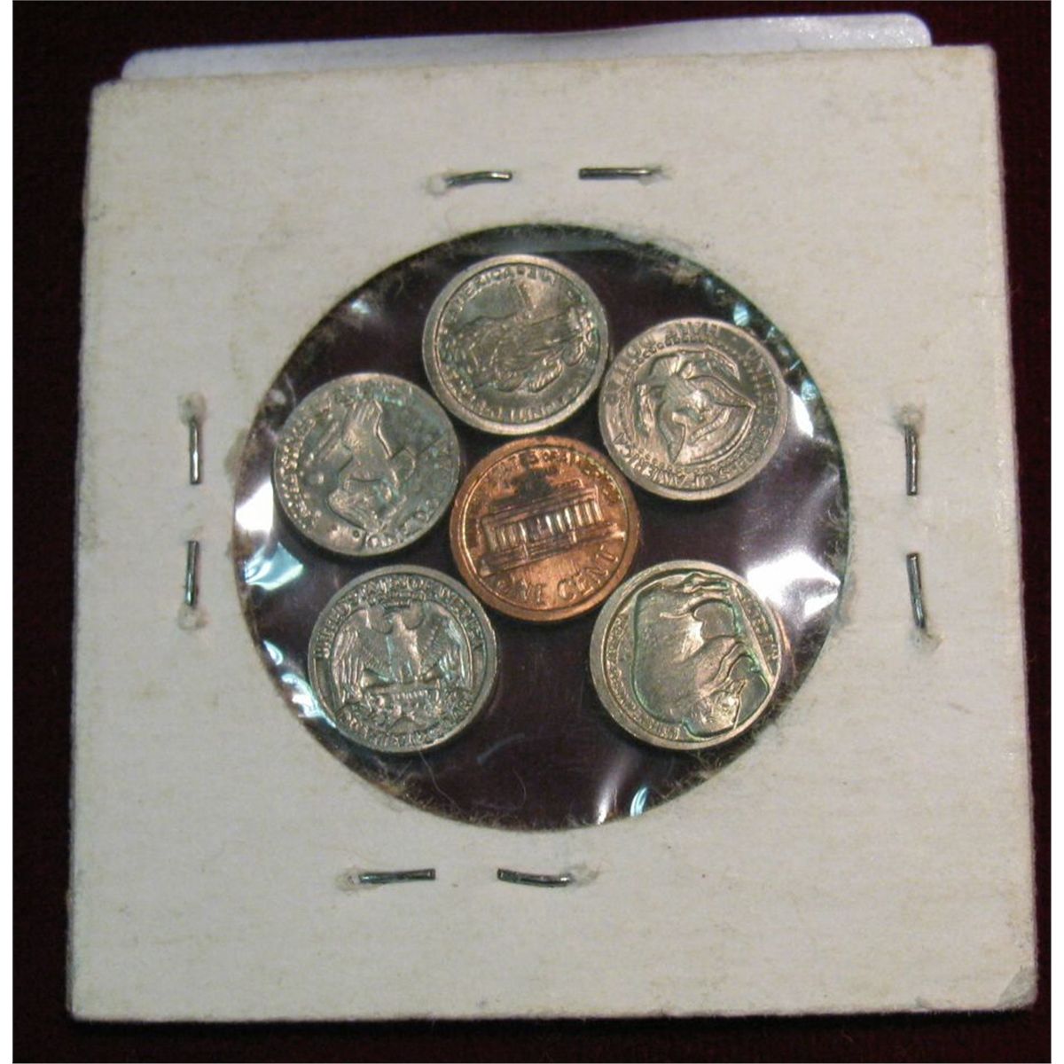 1545. SixPiece Mini Coins Set.