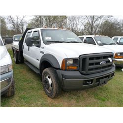 2006 FORD F450 CREWCAB FLATBED