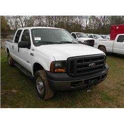 2007 FORD F250 XL 4X4 CREWCAB PICKUP