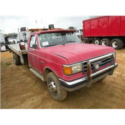1990 FORD F SERIES LARIAT S/A ROLLBACK TRUCK