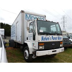 1995 FORD 800 VAN TRUCK S/N 1FDXH81E7SVA08677