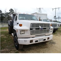 1990 FORD F800 S/A FLAT DUMP